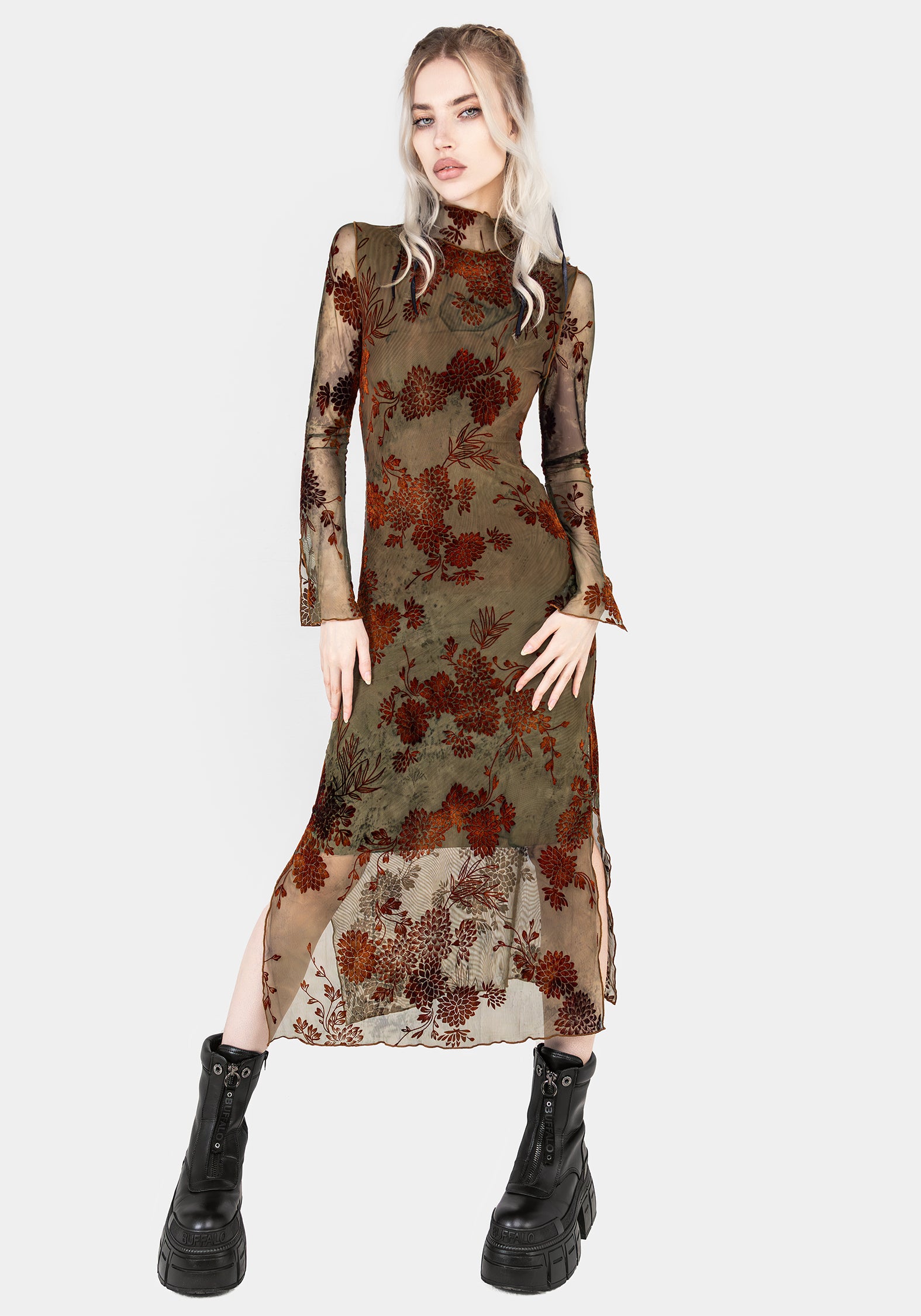 AW23M598_ROSALEIGHFLOCKVELOURMESHMIDAXIDRESS_001