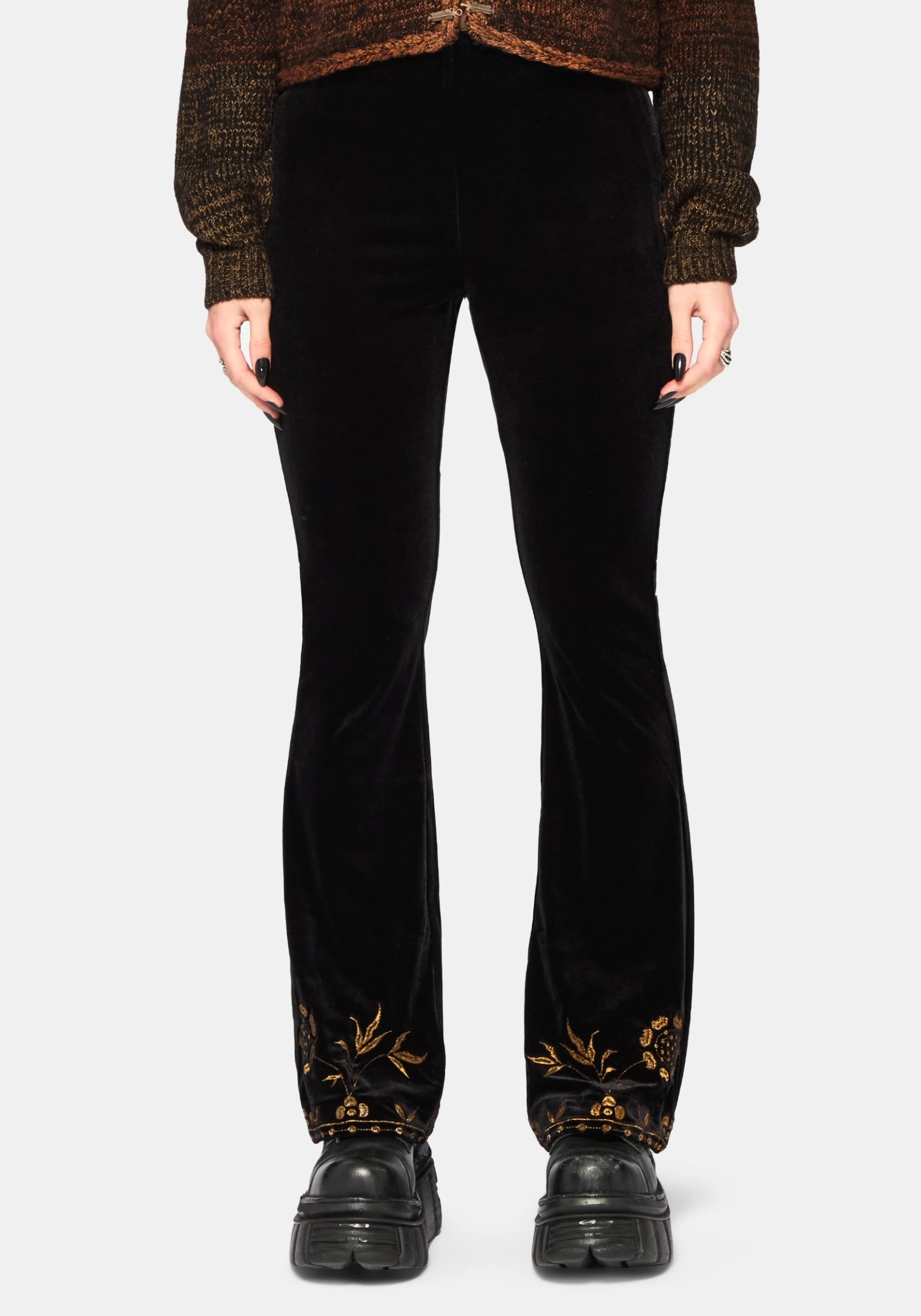 BT4657_KOBRAVELOUREMBROIDEREDFLARETROUSER_096crop