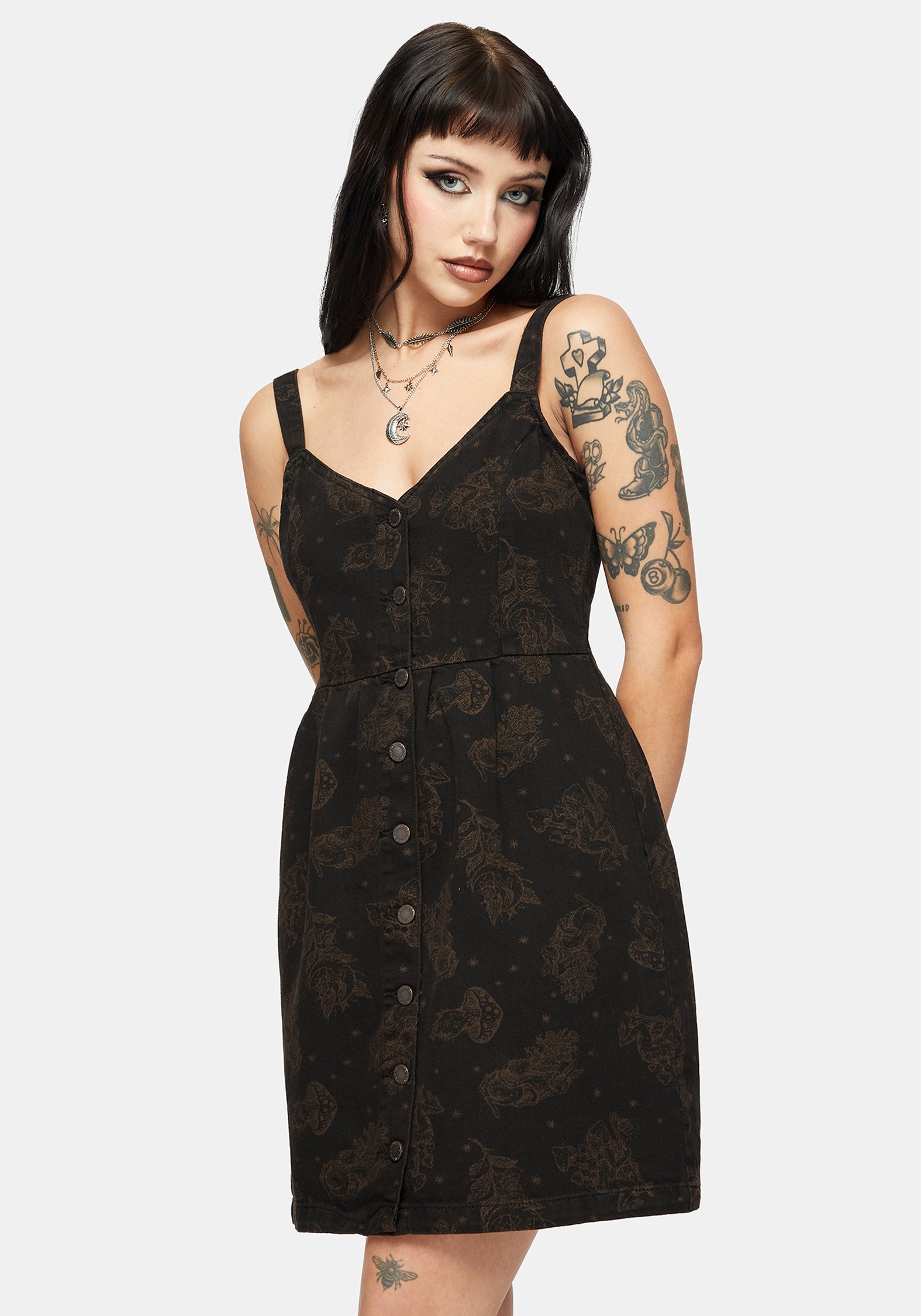 DM2884_HEXBORNBABAYAGAPRINTEDDENIMMINIDRESS_4