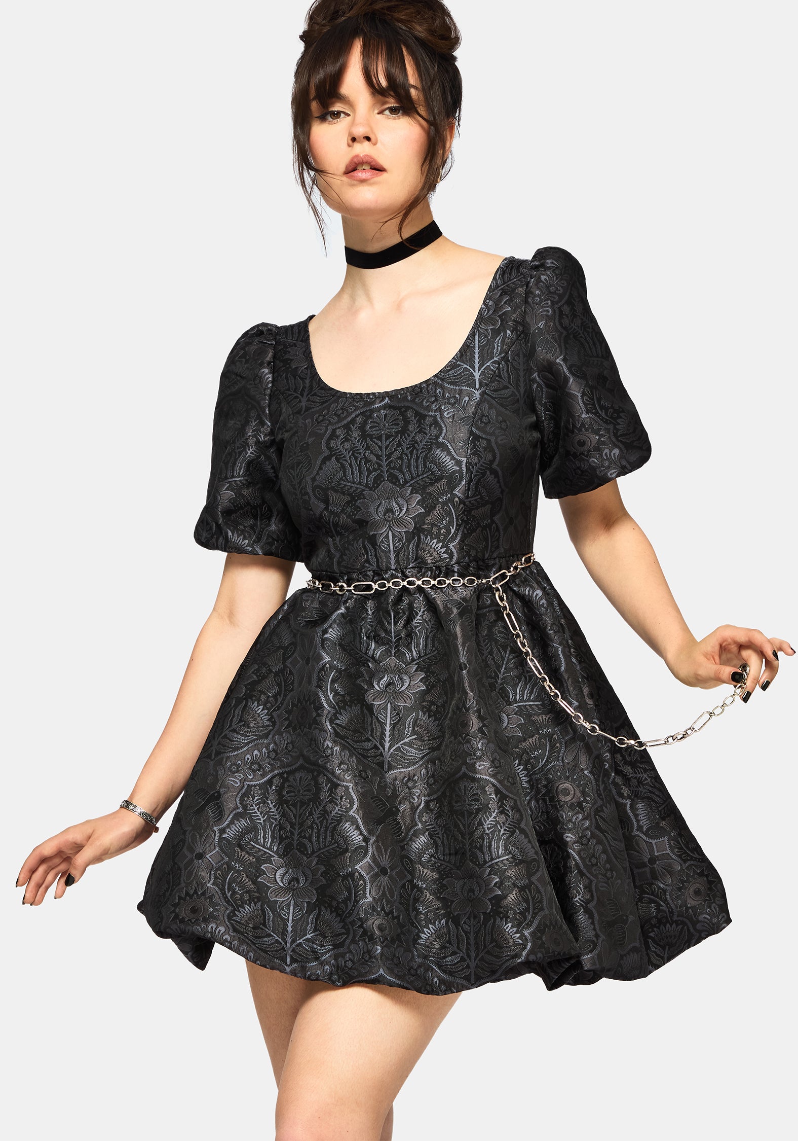 DR2469_NOCTURNAJACQUARDSCOOPNECKPUFFBALLMINIDRESS4