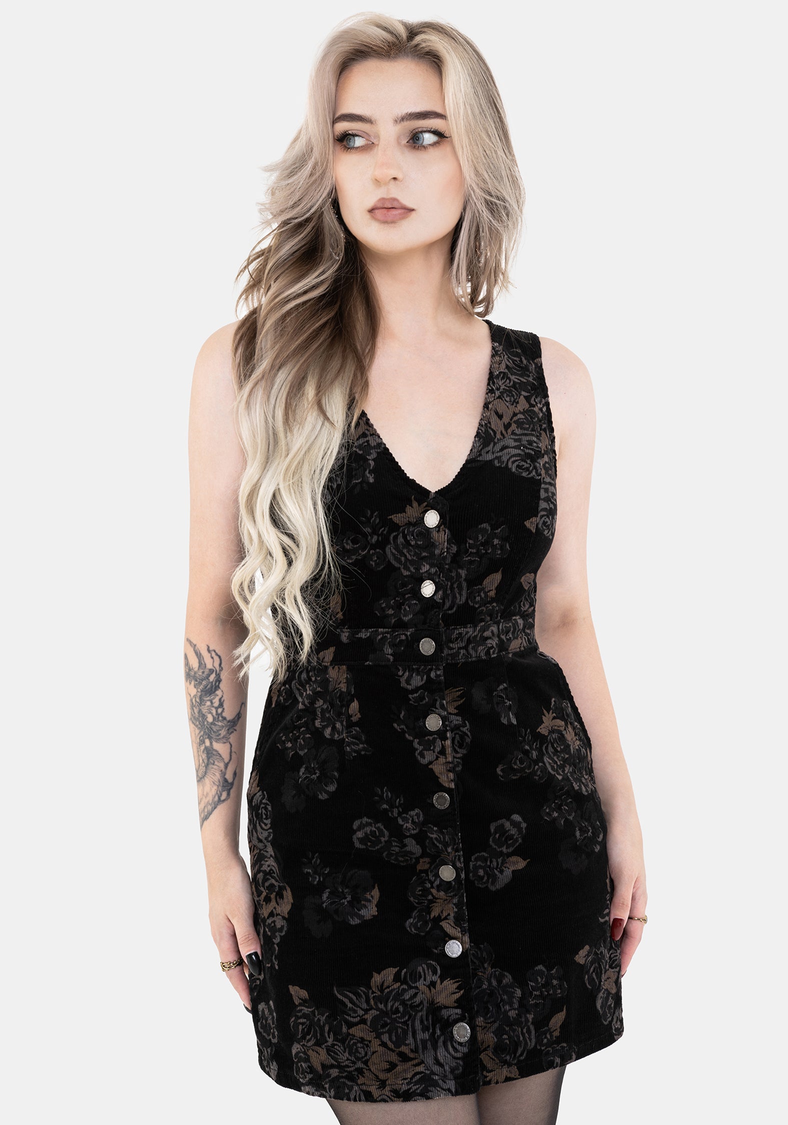 DR2718_FLEURCORDUROYDEEPVNECKFLORALPRINTMINIDRESS_016