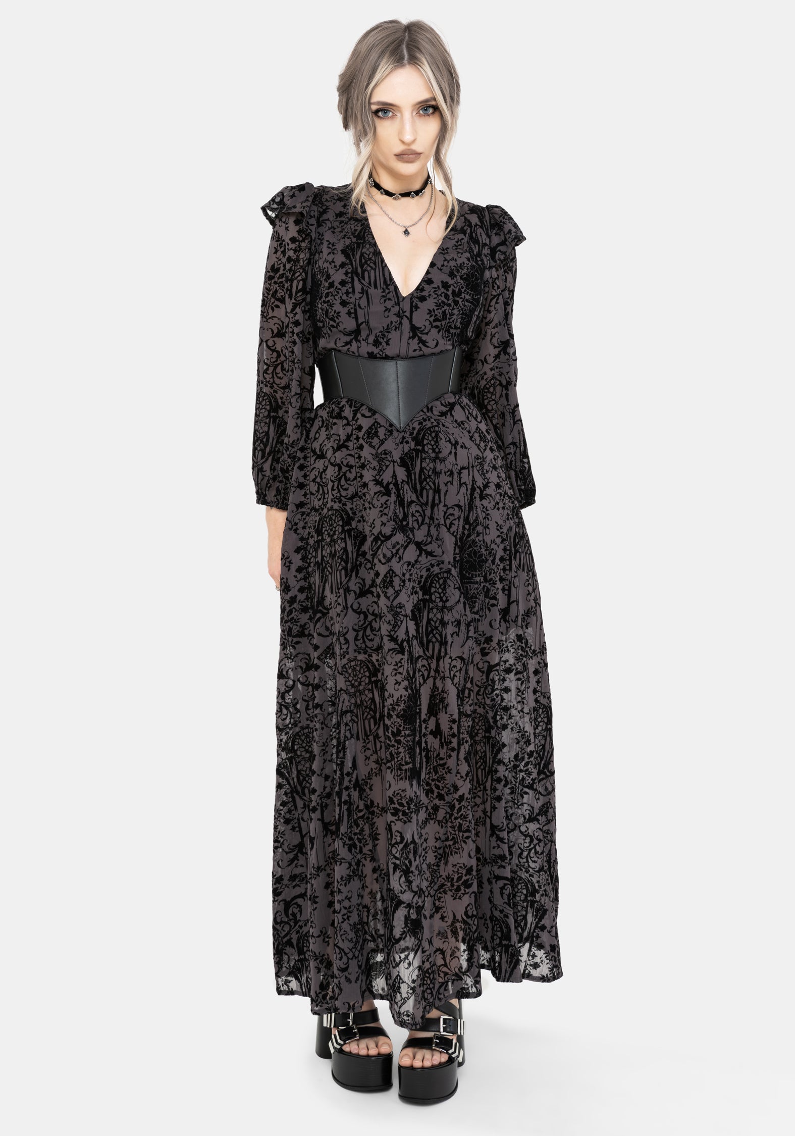 DR3132-UK6_THORNEDFRILLYCASTLEPRINTMAXIDRESS_1