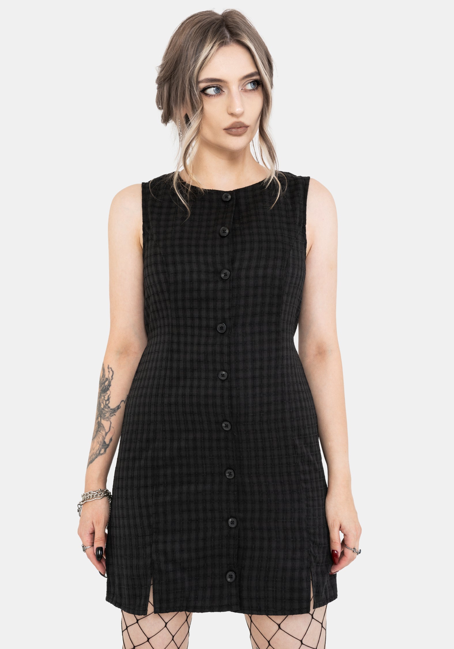 DR3195-UK6_ZIGGYCHECKBUTTONUPMINIDRESS_6