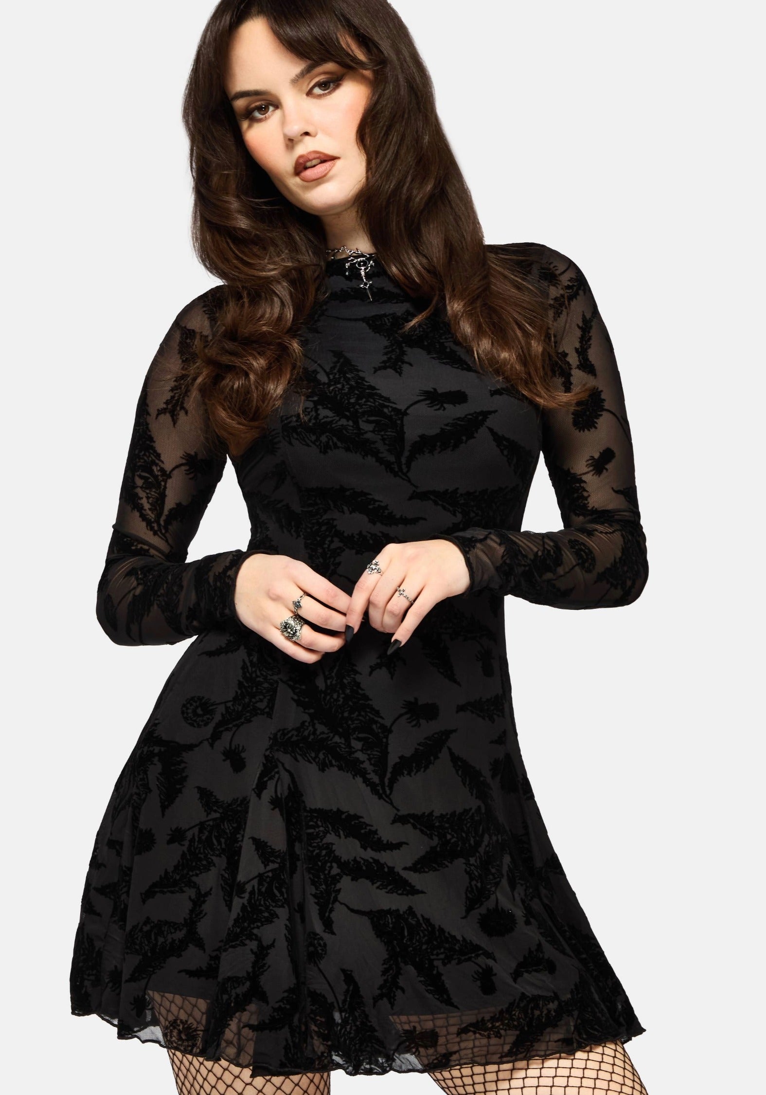 DR4958_CIMORADANDELIONFLOCKEDMESHMINIDRESS_4CROP