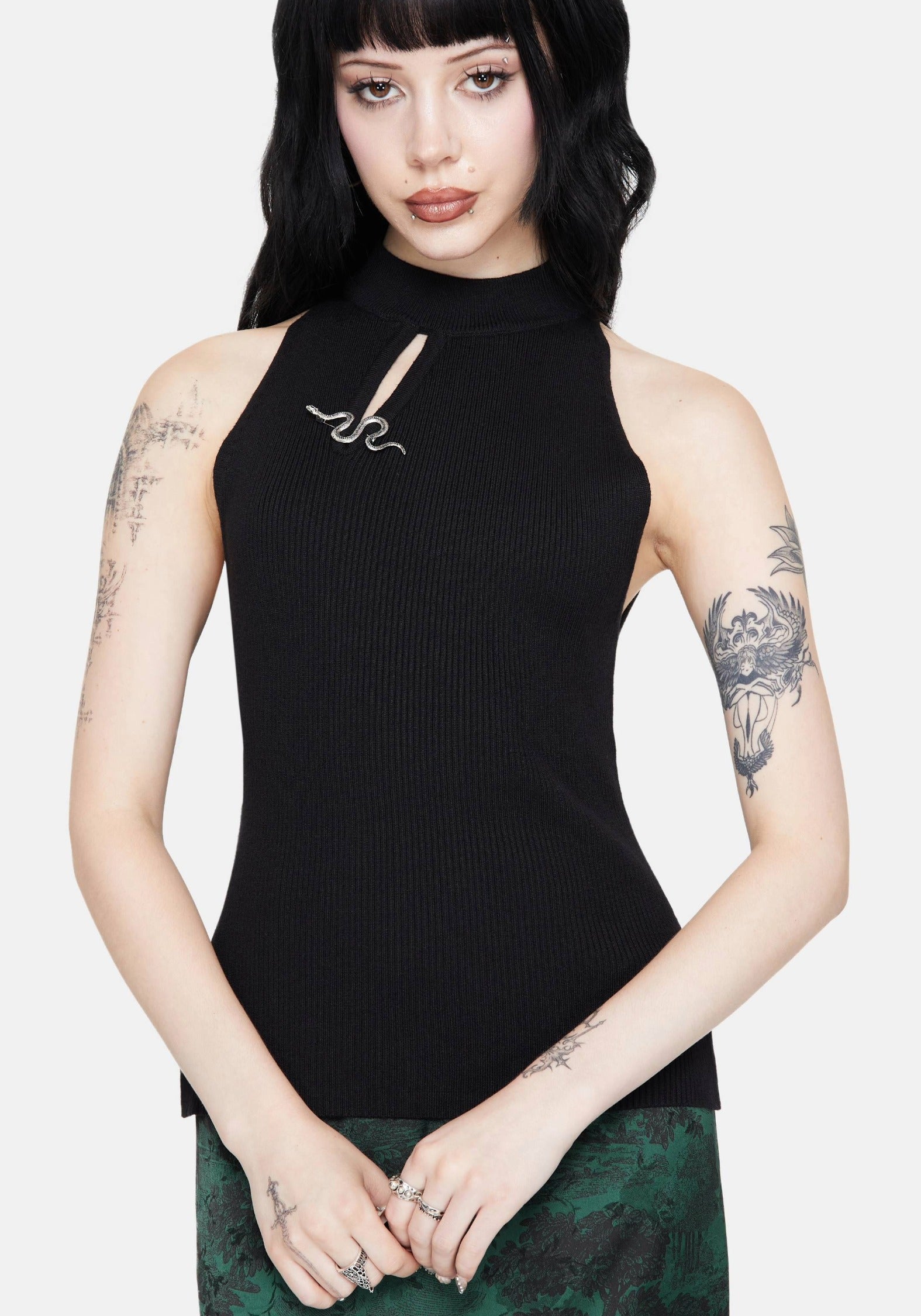 KN1905_APPOLLOSNAKEBROOCHCUTOUTDETAILSLEEVELESSKNITTOP_1crop