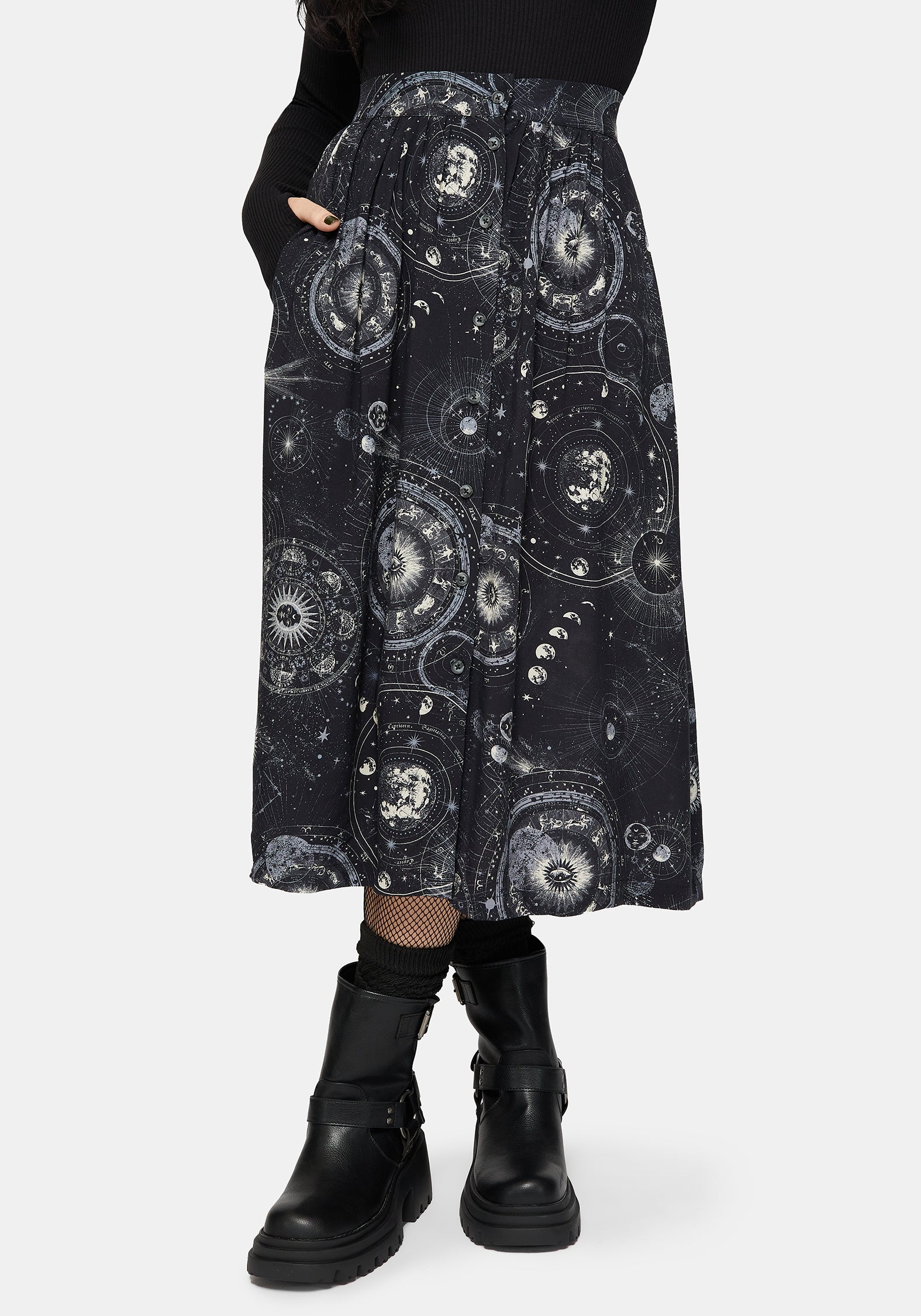 SK4219_ELISECELESTIALPRINTBUTTONDOWNMIDISKIRT_1