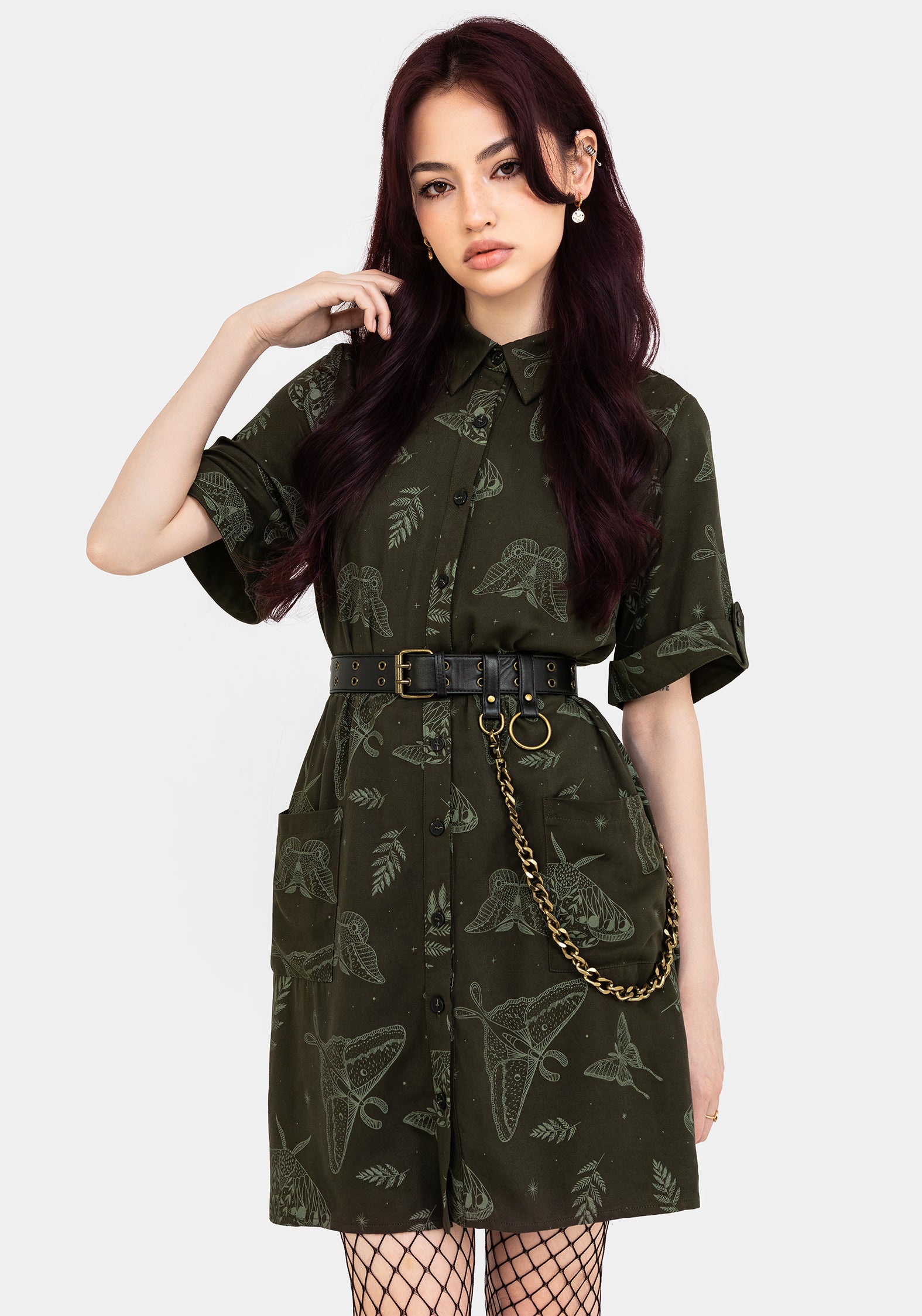 SS25DR926_CALLOPISTRIAMOTHPRINTMINISHIRTDRESS-GREEN_009